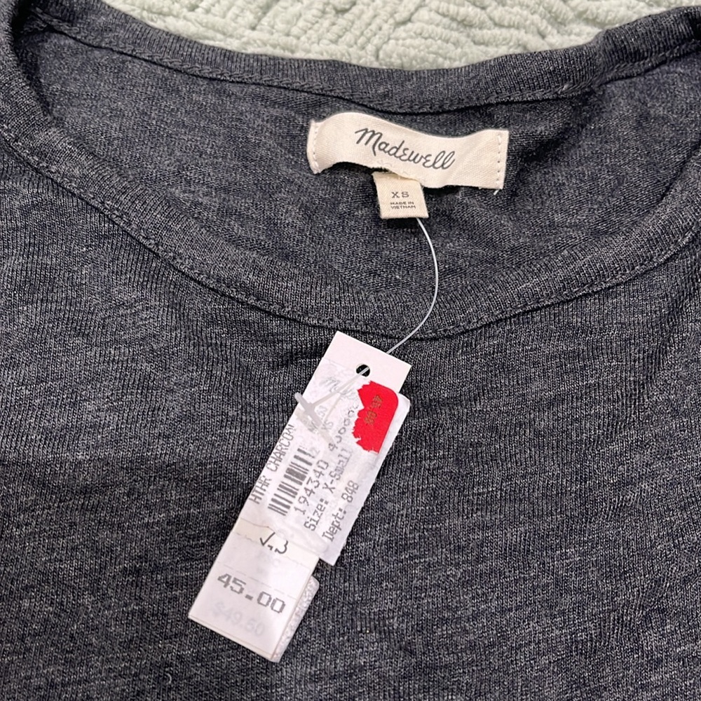 Madewell Women's Highpoint Dolman-sleeve Popover Mc253 Tee Shirt Size XS - Picture 3 of 9